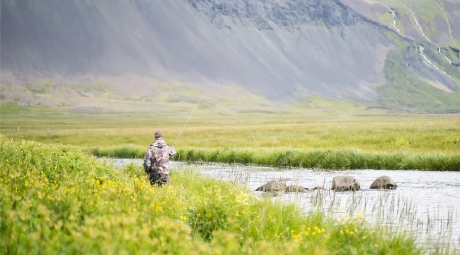 Fly fishing in Snæfellsnes